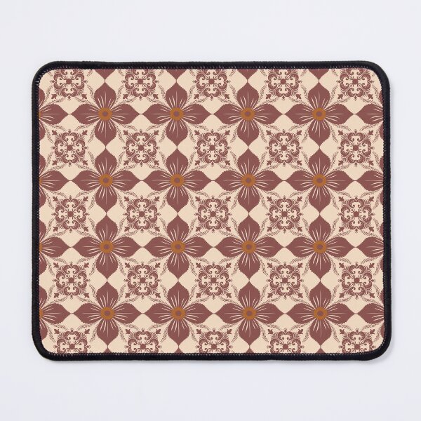 Item preview, Brown Demark Floral Pattern designed and sold by Line-Aura.