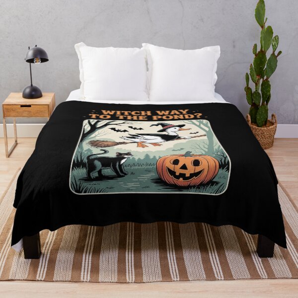 Item preview, Halloween Goose Witch Way To The Pond Spooky Season designed and sold by Sandrhaus.