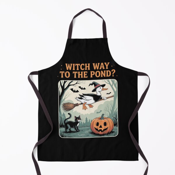 Item preview, Halloween Goose Witch Way To The Pond Spooky Season designed and sold by Sandrhaus.