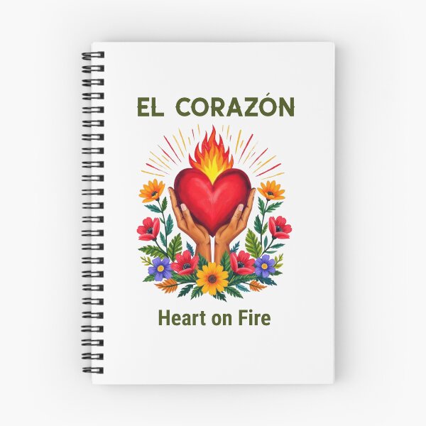 Item preview,  El Corazón – Heart on Fire   designed and sold by BajioAmigos.
