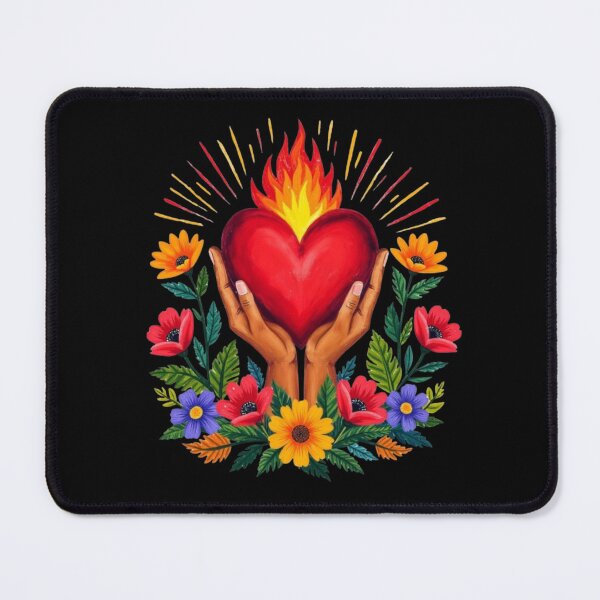 Item preview, El Corazón – Heart on Fire designed and sold by BajioAmigos.
