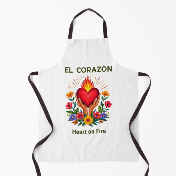 Item preview,  El Corazón – Heart on Fire   designed and sold by BajioAmigos.