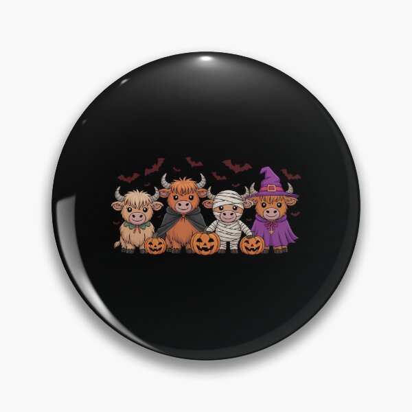 Item preview, Halloween Highland Cow Witchy Cow Spooky Pumpkin Hello Fall designed and sold by ryukaizox1.