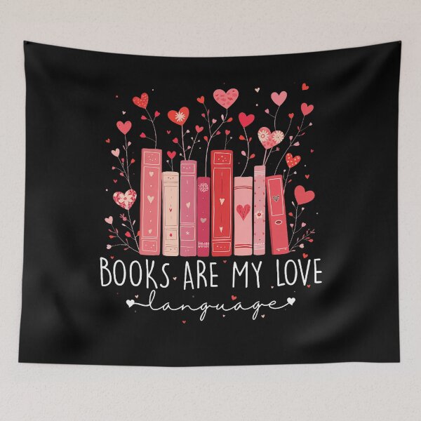 Item preview, Books Are My Love Language Valentine Reads Bookish Club designed and sold by BeverlyBrenda.