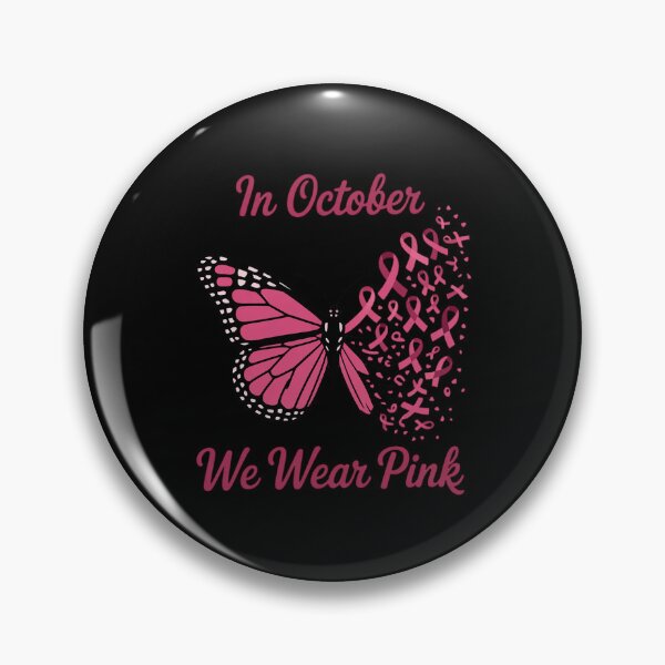 Item preview, Halloween In October We Wear Pink Breast Cancer Awareness Butterfly Ribbon designed and sold by ryukaizox1.