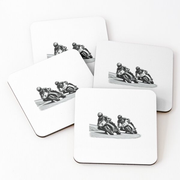 Item preview, Two motorbike riders turning in a race curve_17 designed and sold by Aariq.