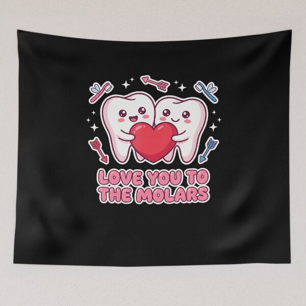 Item preview, Cute Dentist Valentine Love You To The Molars th Pun designed and sold by DanielleTonia.
