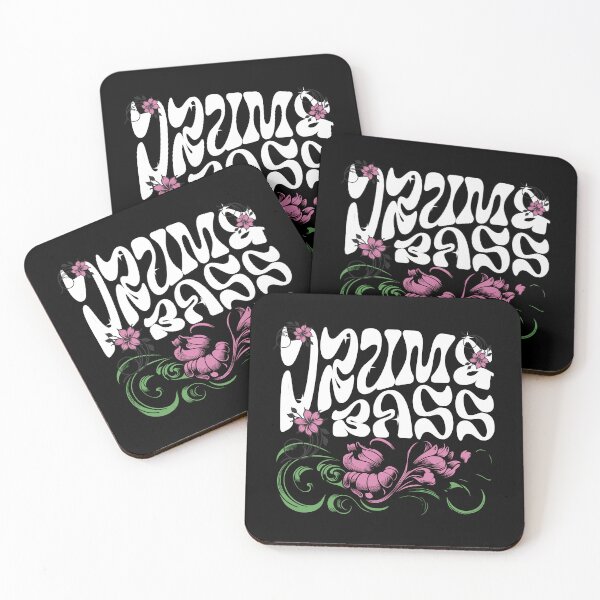 Item preview, DRUM AND BASS  - Dnb Floral Garden (White) designed and sold by Discothreadz.