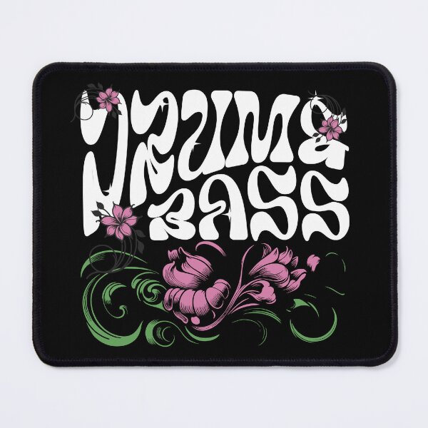 Item preview, DRUM AND BASS - Dnb Floral Garden (White) designed and sold by Discothreadz.