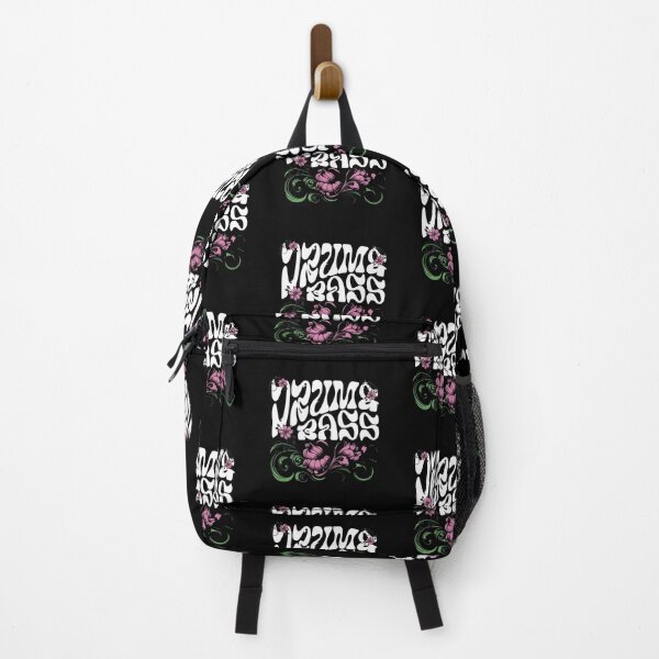 Item preview, DRUM AND BASS - Dnb Floral Garden (White) designed and sold by Discothreadz.