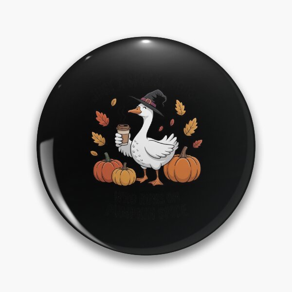 Item preview, Halloween Just A Spooky Goose Who Runs On Pumpkin Spice designed and sold by ryukaizox1.