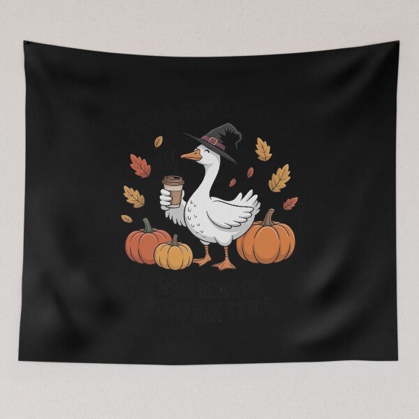 Item preview, Halloween Just A Spooky Goose Who Runs On Pumpkin Spice designed and sold by ryukaizox1.