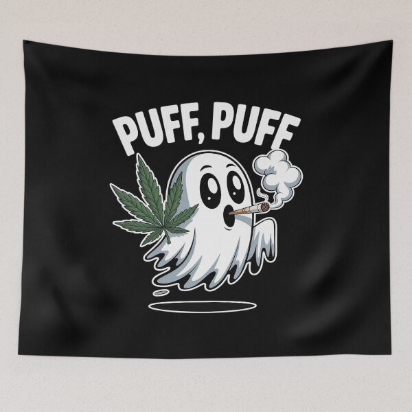 Item preview, Halloween Lover Adult Ghost Smoking Blunt designed and sold by ryukaizox1.