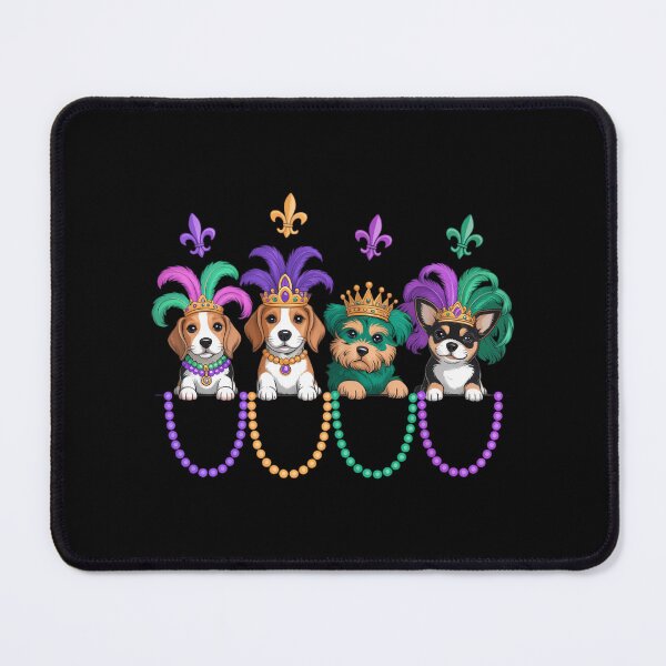 Item preview, Mardi Gras Dogs Parade Carnival Mask New Orleans designed and sold by AsteriskDatBArt.
