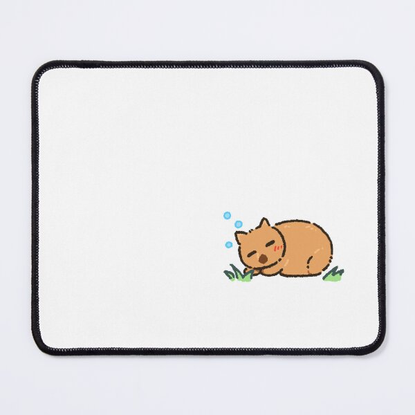 Item preview, Sleepy Wombat Snoozing in the Grass – Cute Australian Animal Illustration designed and sold by KQ.Co2.