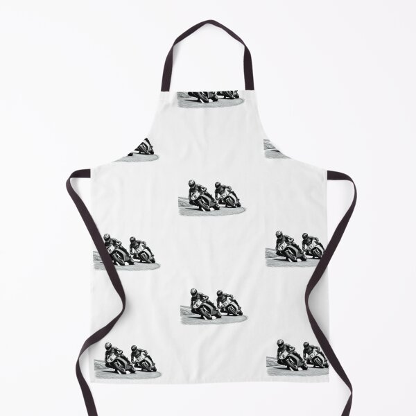 Item preview, Two motorbike riders turning in a race curve_17_side view designed and sold by Aariq.