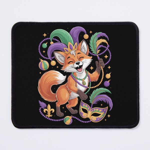 Item preview, Fox Animal Lover Cute Mardi Gras Carnival Jester designed and sold by AsteriskDatBArt.