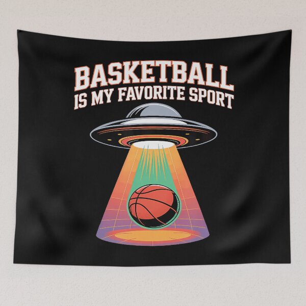 Item preview, Basketball Is My Favourite Sport Funny Alien Ufo Abduction designed and sold by SheilaAnjelica.