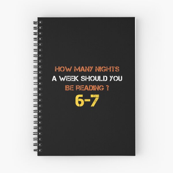 Item preview, How Many Nights A Week Should You Be Reading 6 7 Six Seven designed and sold by BeverlyBrenda.