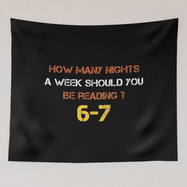 Item preview, How Many Nights A Week Should You Be Reading 6 7 Six Seven designed and sold by BeverlyBrenda.