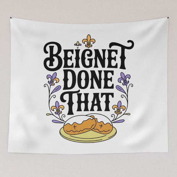 Item preview, Mardi Gras Beignet New Orleans Food designed and sold by AsteriskDatBArt.