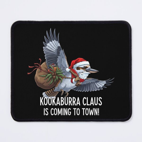 Item preview, xmas kookaburra Outback Santa Kookaburra Flying – Kookaburra Claus is Coming to Town designed and sold by Uglyandcute.