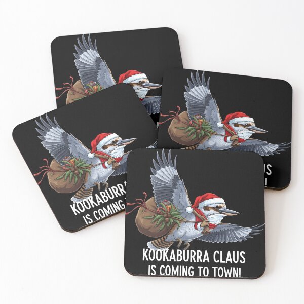Item preview, xmas kookaburra Outback Santa Kookaburra Flying – Kookaburra Claus is Coming to Town designed and sold by Uglyandcute.