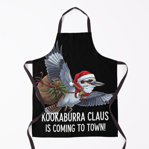 Item preview, xmas kookaburra Outback Santa Kookaburra Flying – Kookaburra Claus is Coming to Town designed and sold by Uglyandcute.