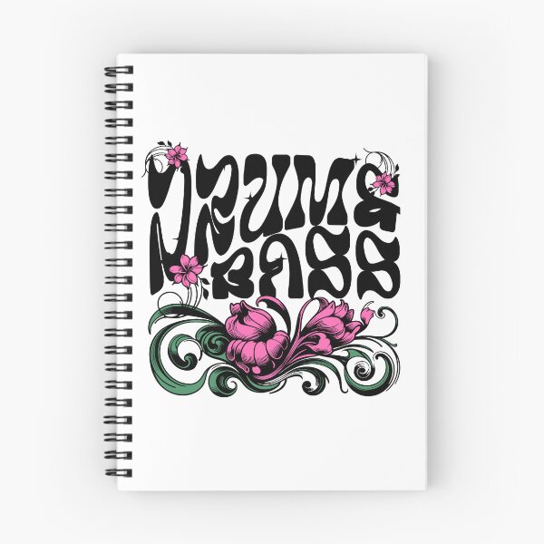 Item preview, DRUM AND BASS  - DNB Floral Garden (Black)  designed and sold by Discothreadz.