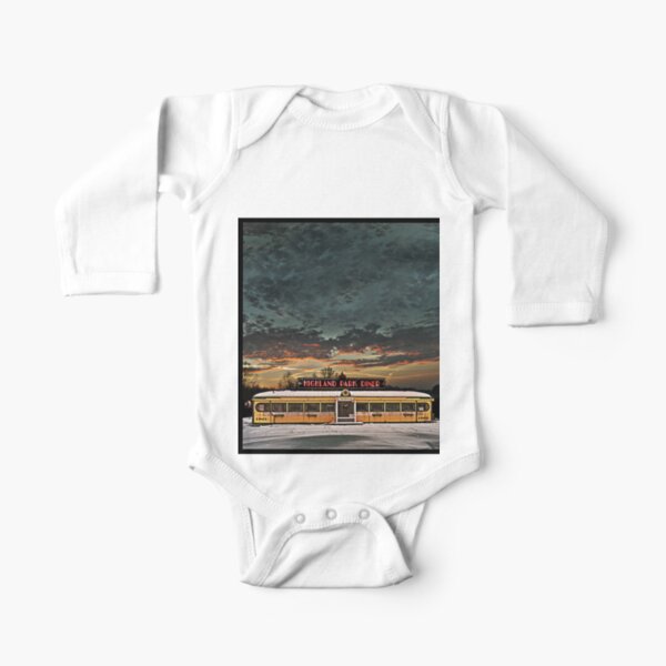 Vicksburg Mississippi Sky over the Highland Park Diner, Rochester Long Sleeve Baby One-Piece