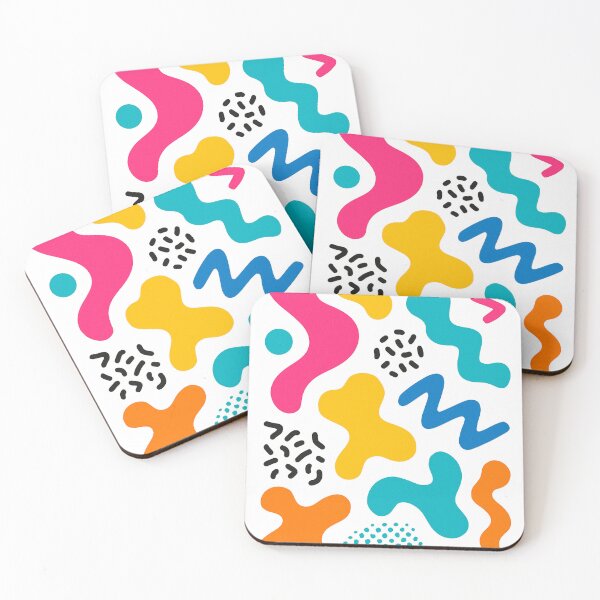 Item preview, Colorful Abstract Memphis Shapes – Retro 80s Pattern Art designed and sold by Samuk-Fern.