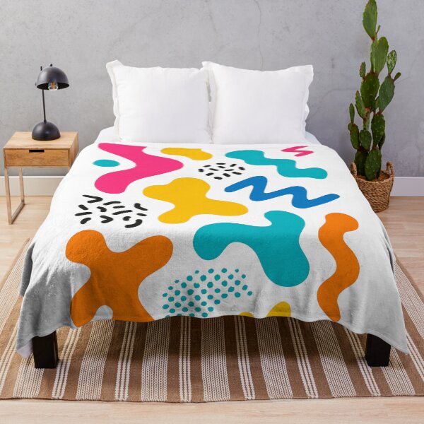 Item preview, Colorful Abstract Memphis Shapes – Retro 80s Pattern Art designed and sold by Samuk-Fern.