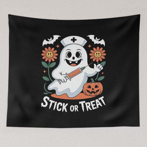 Item preview, Halloween Nurse Stick Or Treat Er Tech Fall Autumn designed and sold by ryukaizox1.