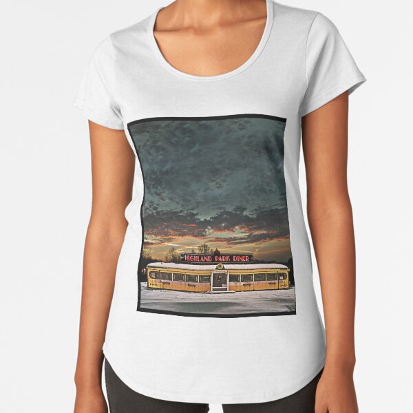 Vicksburg Mississippi Sky over the Highland Park Diner, Rochester Premium Scoop T-Shirt