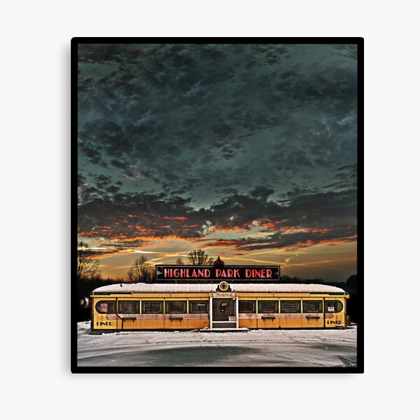 Vicksburg Mississippi Sky over the Highland Park Diner, Rochester Canvas Print