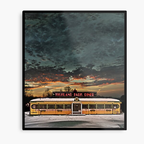 Vicksburg Mississippi Sky over the Highland Park Diner, Rochester Metal Print