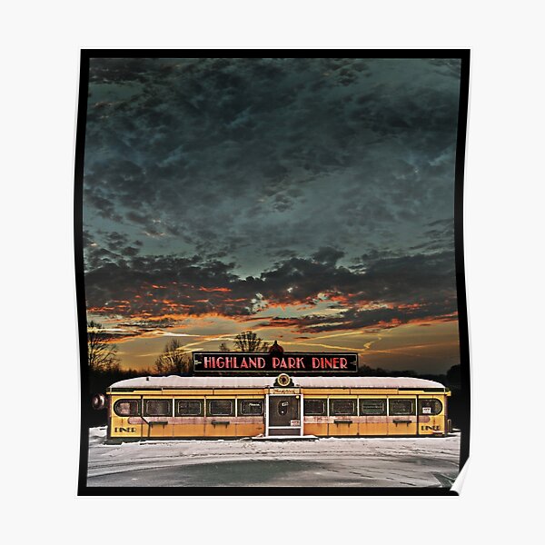 Vicksburg Mississippi Sky over the Highland Park Diner, Rochester Poster