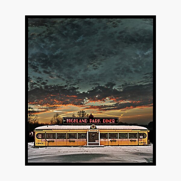 Vicksburg Mississippi Sky over the Highland Park Diner, Rochester Photographic Print