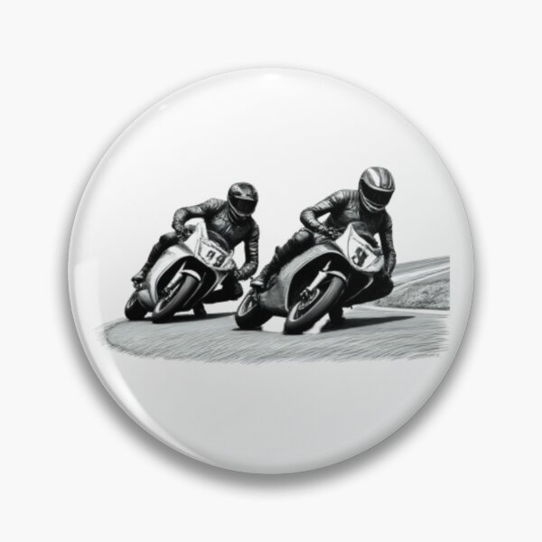 Item preview, Two motorbike riders turning in a race curve_18 designed and sold by Aariq.