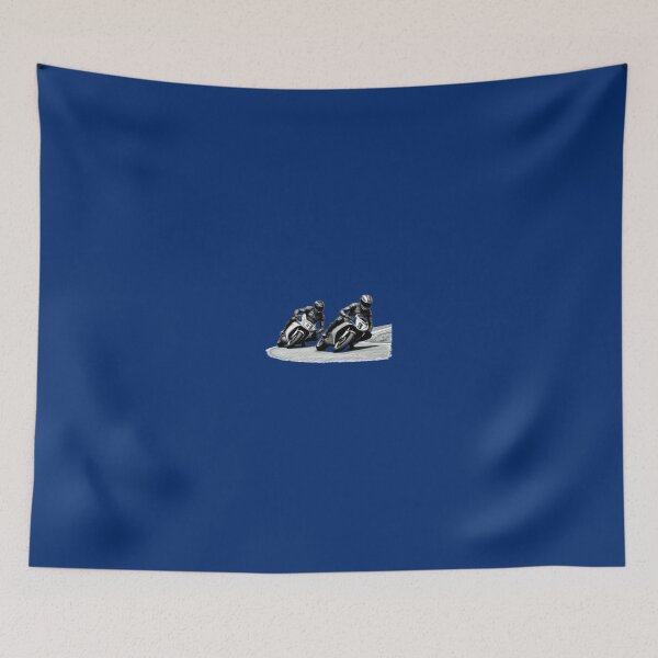Item preview, Two motorbike riders turning in a race curve_18 designed and sold by Aariq.