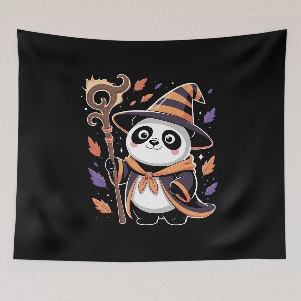 Item preview, Halloween Panda Witch Skull Animal Graphic Halloween designed and sold by ryukaizox1.