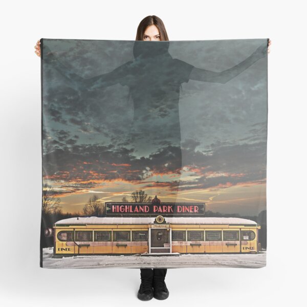 Vicksburg Mississippi Sky over the Highland Park Diner, Rochester Scarf