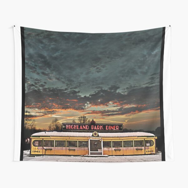 Vicksburg Mississippi Sky over the Highland Park Diner, Rochester Tapestry