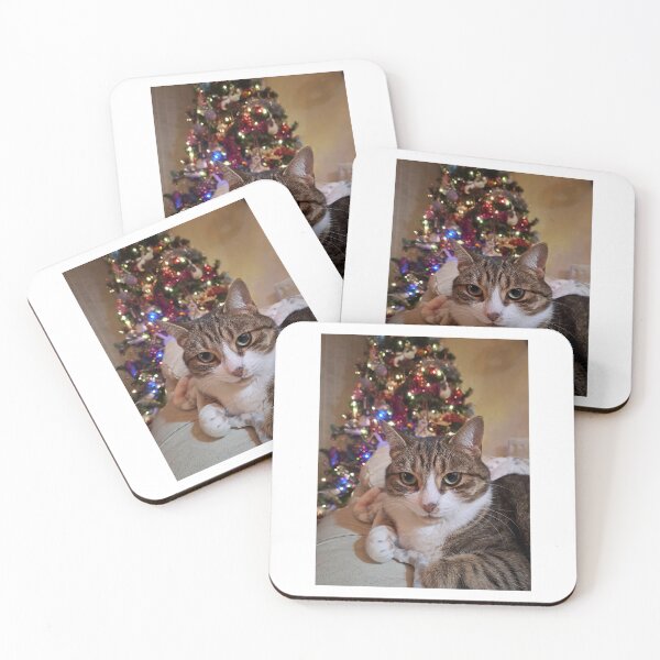 Item preview, Judgemental Christmas Cat designed and sold by BornToBeWyld.
