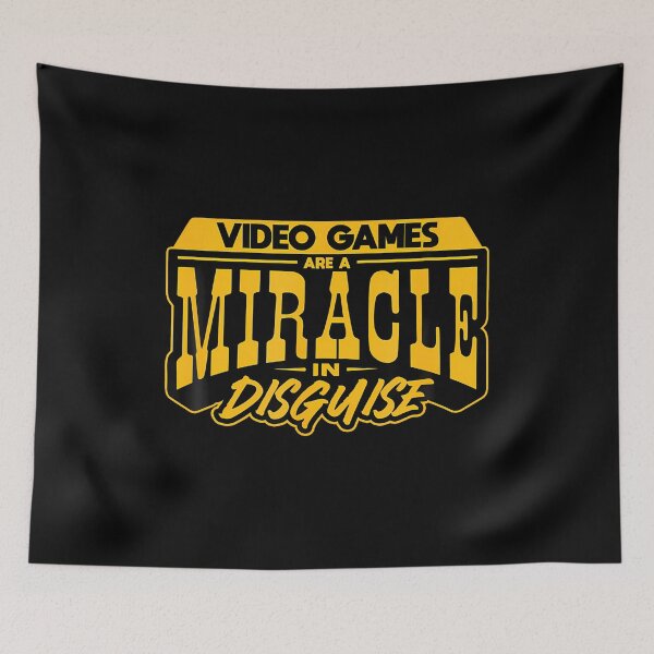 Item preview, Video Games Are A Miracle In Disguise Gaming Funny designed and sold by EileenDeana.