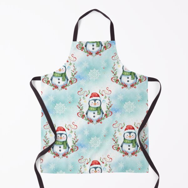 Item preview, Frosty Penguin Holiday Wreath Pattern designed and sold by Dream Bloom Gallery.