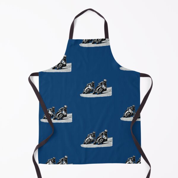 Item preview, Two motorbike riders turning in a race curve_18_side view designed and sold by Aariq.