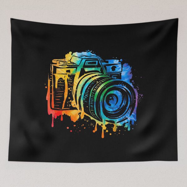Item preview, Colorful Dripping Camera Vintage Photography Artistic Art designed and sold by AndreaBonnie.