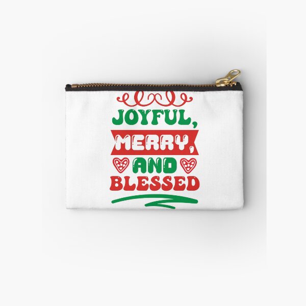 Item preview, Joyful, Merry, and Blessed - Festive Christian Christmas Slogan designed and sold by FuzionRaptor.
