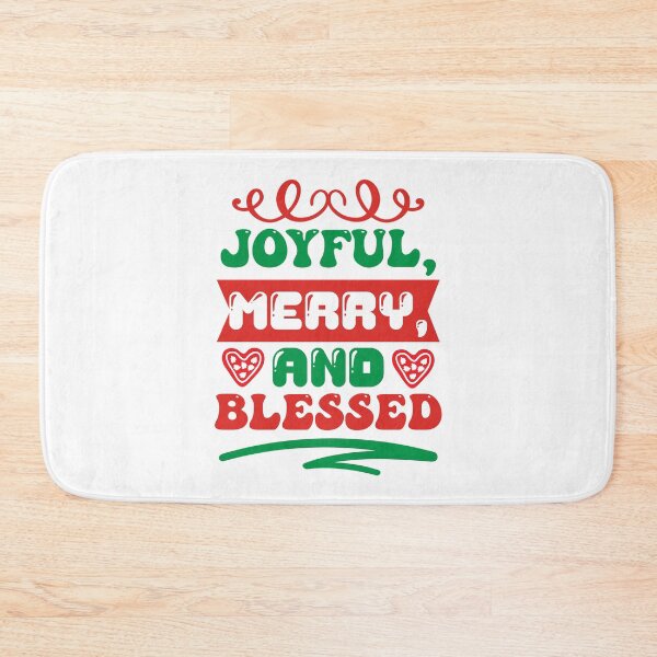 Item preview, Joyful, Merry, and Blessed - Festive Christian Christmas Slogan designed and sold by FuzionRaptor.